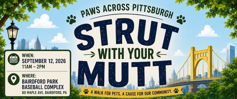 Paws Across Pittsburgh Strut with your Mutt September 12 2026
